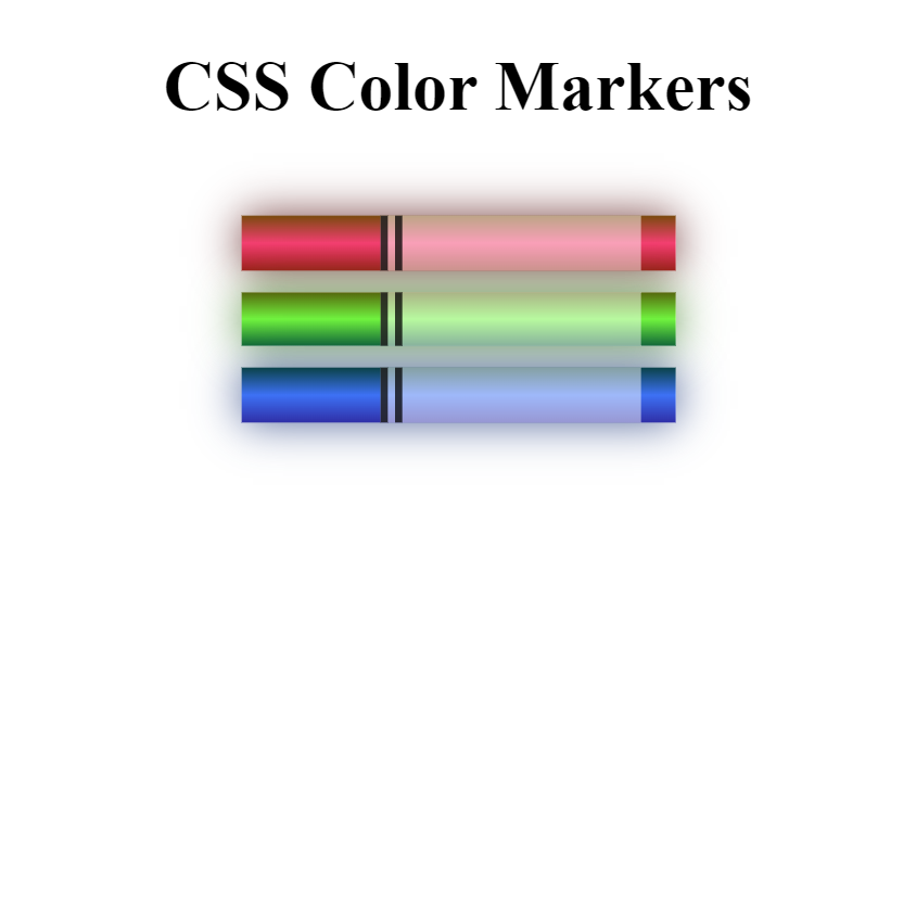 Set of Colored Markes Project Screenshot.
